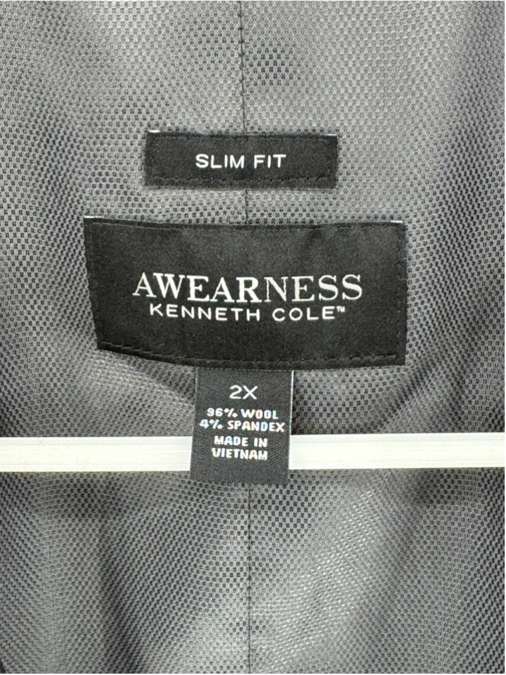Men's AWEARNESS Kenneth Cole Black Slim Fit Vest Size 2X - Picture 2 of 3